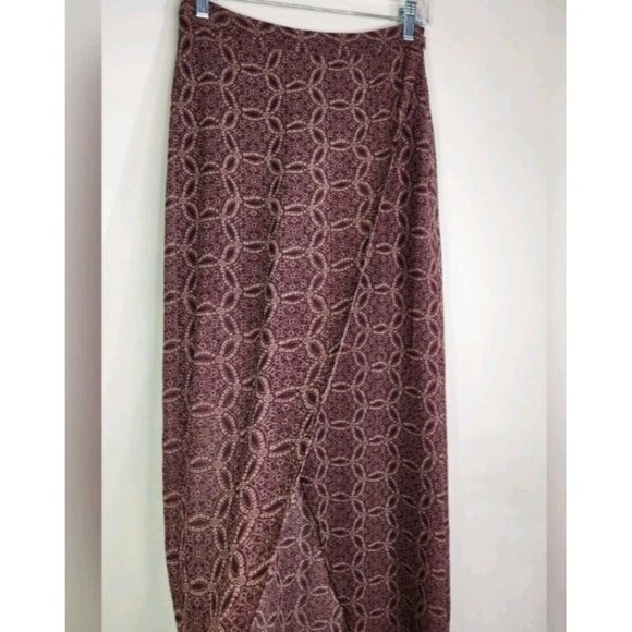 Forever 21 Midi Wrap Contemporary Skirt Women Size M Coastal - Picture 7 of 10